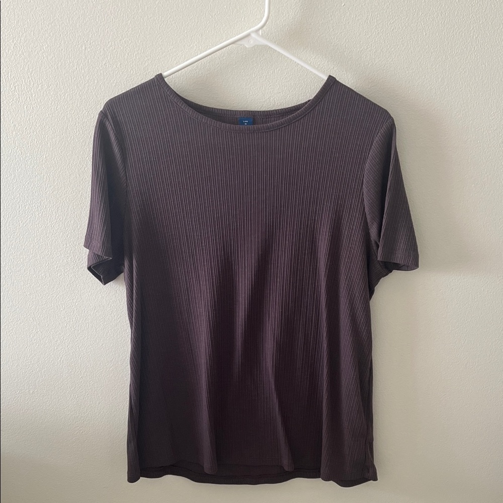 Ribbed Purple Shirt